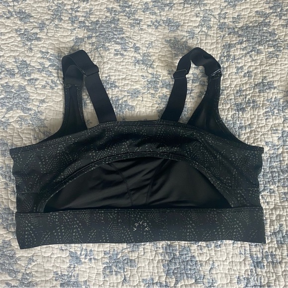 Varley Edris Gray Scoop Neck Sports Bra Size Large - Picture 7 of 10
